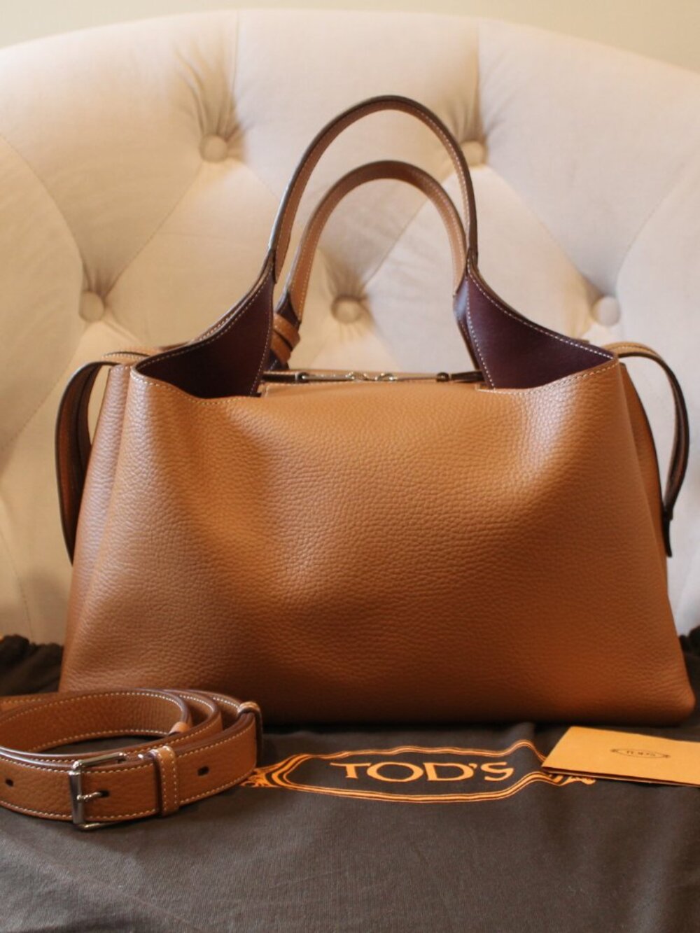 Tod's Bauletto Medium Leather Satchel bag - Picture 2 of 15